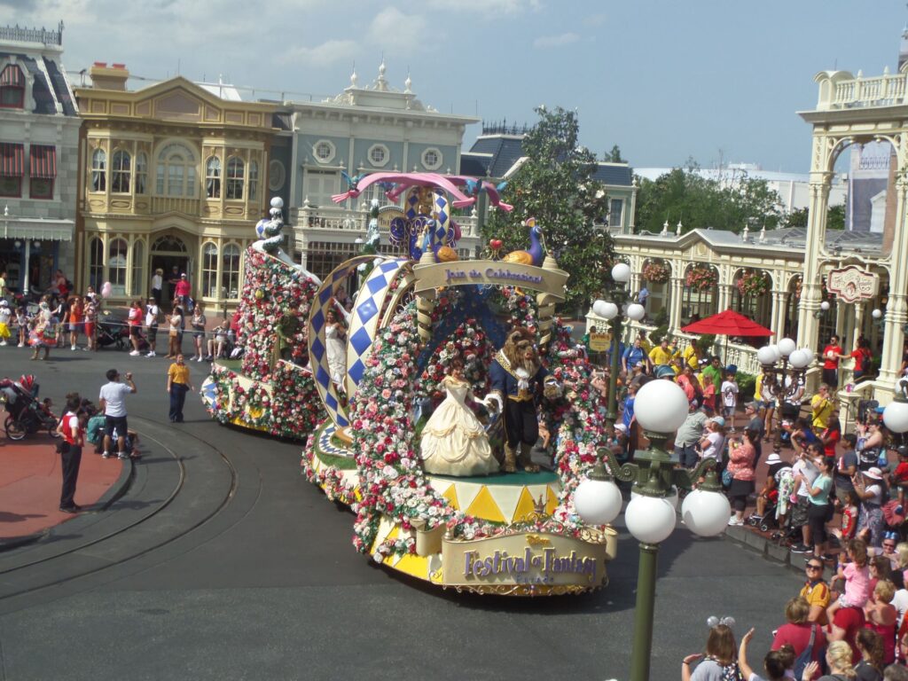 Disney World Main Stree Parade, ride-free Disney