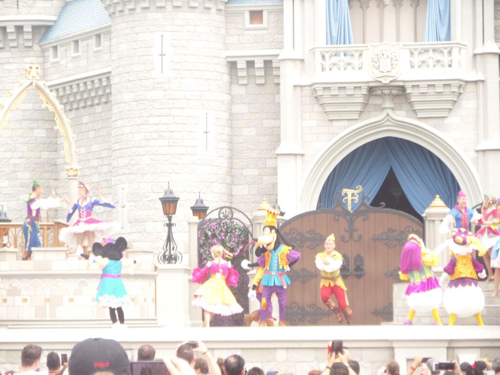 Disney World Performance in front of castle